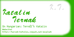 katalin ternak business card
